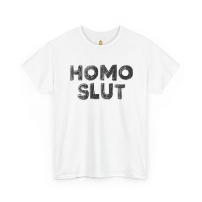 HOMO SLUT Unisex Heavy Cotton Tee - Image 3